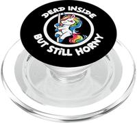Dead Inside But Still Horny Unicorn PopSockets PopGrip for MagSafe