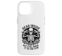 Dead Inside But Still Made It To The Gym Workout Fitness Fun Case for iPhone 14