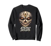 Dead Inside Emo Goth Creepy Skull Horror Glowing Eyes Sweatshirt