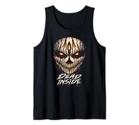 Dead Inside Emo Goth Creepy Skull Horror Glowing Eyes Tank Top