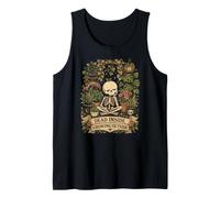 Dead Inside Growing Outside Skeleton Plants Goth Garden Tank Top
