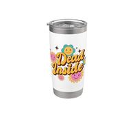 Dead Inside Sarcasm Quote/Funny Emo Retro Vintage Design Stainless Steel Insulated Tumbler