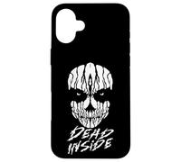 Dead Inside Skull Face Dark Horror Gothic Graphic Art Case for iPhone 16 Plus
