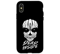 Dead Inside Skull Face Dark Horror Gothic Graphic Art Case for iPhone X/XS