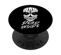 Dead Inside Skull Face Dark Horror Gothic Graphic Art PopSockets Adhesive PopGrip