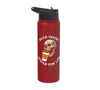 Dead Inside Spiced for Life Autumn Season Stainless Steel Insulated Water Bottle