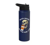 Dead Inside Spiced for Life Autumn Season Stainless Steel Insulated Water Bottle