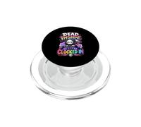 Dead Inside Still Clocked In Pastel Goth Grim Reaper PopSockets PopGrip for MagSafe