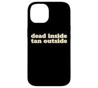 Dead Inside Tan Outside | Funny Goth Beach Vibes Summerween Case for iPhone 14