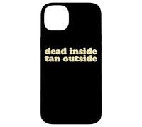 Dead Inside Tan Outside | Funny Goth Beach Vibes Summerween Case for iPhone 14 Plus