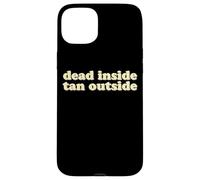Dead Inside Tan Outside | Funny Goth Beach Vibes Summerween Case for iPhone 15 Plus