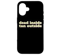 Dead Inside Tan Outside | Funny Goth Beach Vibes Summerween Case for iPhone 16