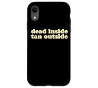 Dead Inside Tan Outside | Funny Goth Beach Vibes Summerween Case for iPhone XR