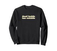 Dead Inside Tan Outside | Funny Goth Beach Vibes Summerween Sweatshirt