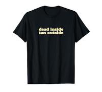 Dead Inside Tan Outside | Funny Goth Beach Vibes Summerween T-Shirt