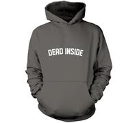 Dead Inside Unisex Hoodie - Grey XXX-Large