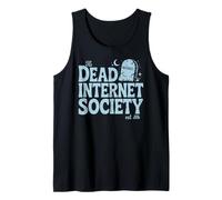 Dead Internet Theory Society Conspiracy Meme Humor Tank Top