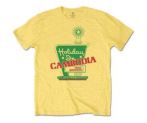Dead Kennedys Holiday in Cambodia Official Tee T-Shirt Mens Unisex (Large) Yellow