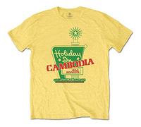 Dead Kennedys Holiday in Cambodia Official Tee T-Shirt Mens Unisex (X-Large) Yellow