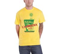 Dead Kennedys T Shirt Holiday in Cambodia Band Logo New Official Mens Yellow