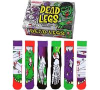 Dead Legs 6 Mix and Match Halloween Horror Socks for Men UK 6-11