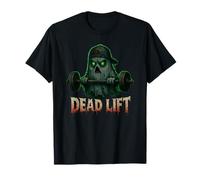Dead Lift Funny Ghost Gym Halloween Weightlifting Pocket T-Shirt