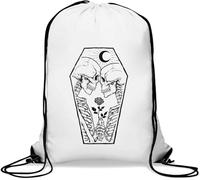 Dead Lovers Under The Moon Gym Sack Casual Drawstring Bag White