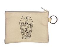 Dead Lovers Under The Moon Key Chain Coin Purse Beige