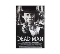 Dead Man-Ein Original Vintage Plakat Für Jim Jarmusch's Poetic North Western Mit Johnny Depp, Gary Farmer, Iggy Pop Und Robert Mitchum Canvas Poster Bedroom Decor Landscape Office Room Decor Gift 12x1