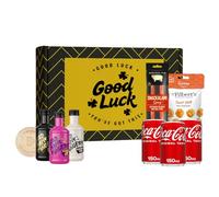 Dead Man’s Fingers Rum Good Luck Gift Set - 3 x 50ml Mini Rums (Passion Fruit, Coconut & Original Spiced), 3 x 150ml Coca-Cola Mixers & Mr Filbert’s Snacks | Spiced Rum Mini Gift Box