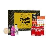 Dead Man’s Fingers Rum Thank You Gift Set - 3 x 50ml Mini Rums (Passion Fruit, Coconut & Original Spiced), 3 x 150ml Coca-Cola Mixers & Mr Filbert’s Snacks | Spiced Rum Mini Gift Box