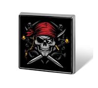 Dead Man's Chest Skull Crossbone Pirate Funny Lapel Tie Pin Buttons Brooch Badge Pin Clothes Hat Accessories for Men Women