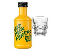 Dead Man's Fingers Mango Rum 50ml with Shot Glass | Miniature Alcohol | All Occasion Gift