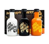 Dead Mans Fingers Rum Gift Set - Official Licensed, Spiced, Pineapple & Coconut Flavoured, Mini Alcohol Bottles x3 5cl Miniatures for Him - Birthday, Rum Gifts for Men, Dad Gifts, Boyfriend, Christmas