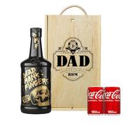 Dead Mans Fingers Spiced Rum Dad Gift Set with Coca-Cola 70cl - Spirits Alcohol Offers Rum Deals of the Day, Alcohol Gift Set for Her, For Him, Birthday Christmas Anniversary