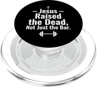 Dead Not Bar Funny Barbell Deadlift Christian Faith PopSockets PopGrip for MagSafe