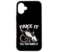 Dead Opossum Faking Death Possum Fake it till you make it Case for iPhone 16 Plus