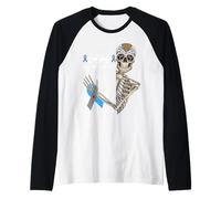 Dead Pancreas Society Diabetes Awareness Day Sugar Skeleton Raglan Baseball Tee