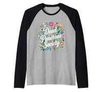 Dead Pancreas Society Floral Type 1 Diabetes Awareness T1D Raglan Baseball Tee