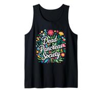 Dead Pancreas Society Floral Type 1 Diabetes Awareness T1D Tank Top