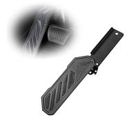 Dead Pedal Foot Rest Compatible with Jeep Wrangler JL JLU 4XE 2018-2024 & Gladiator JT 2018-2024, Left Foot Rest Pedal Extender, Aluminum Alloy Driver Side Modification (Black)