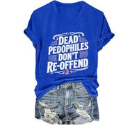 Dead Pedophiles Don't Reoffend V-Neck T-Shirt Dead Pedos Don't Reoffend T-Shirt