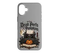 Dead Poets and Pumpkins Poetcore Reading Halloween Case for iPhone 16 Plus
