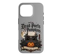 Dead Poets and Pumpkins Poetcore Reading Halloween Case for iPhone 16 Pro
