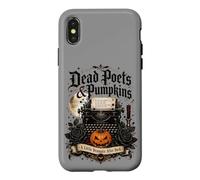 Dead Poets and Pumpkins Poetcore Reading Halloween Case for iPhone X/XS