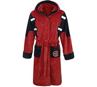 Dead pool Dressing Gown Mens Bathrobe | Mens Dressing Gowns With Hood | Marvel Gifts For Men | Official Deadpool Merchandise