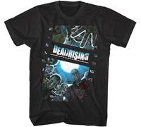 Dead Rising Zombie Film Reel T-Shirt Mens Black Tees Unisex Black M