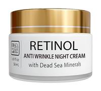 Dead Sea Collection Moisturising Night Face Cream with Retinol - Nourishing & Anti-Aging Facial Moisturiser with Dead Sea Minerals for Women and Men - Skin Tightening for All Skin Types (50 ml)