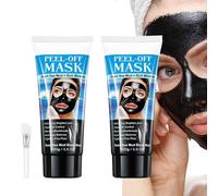 Dead Sea Mud Black Mask - Mineral-Rich, 3.53oz Pores Blackheads Peel-Off Cleansing Mask, Gentle Dead Skin Remover, Hydrating Skin Care Set, Helps Exfoliate, Purify & Nourish Skin (2pcs)