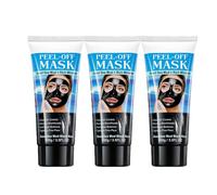 Dead Sea Mud Black Mask, Mineral-Rich Peel Off Cleansing Masks, 3.5 Fl.Oz Black Head Peel Off Face Masks, for Deep Cleansing Dirts, Pores, Skin Oil (3pcs)